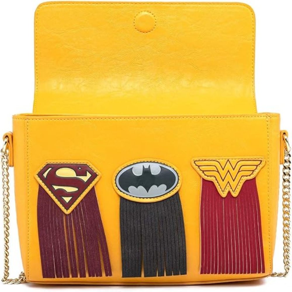 Pop! by Loungefly DC Comics Fringe Capes Crossbody Bag - Picture 3 of 5